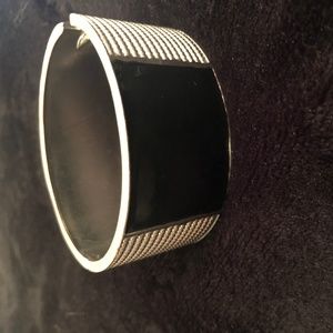 black and white cuff bracelet